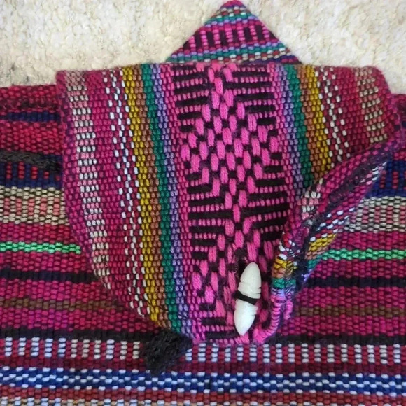 Artesanias Pinzon‎ Canvas Backpack, Unisex, 15" x  15" - Multicolored Bag Purse - Picture 5 of 8